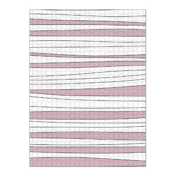 Puzzle Ravensburger "Purple lines" artboxONE - Abstrakt,Geometrie - Streifen,Linien,Muster,Geometrisch,Minimalistisch,Lila,Asymmetrisch,Abstrakt