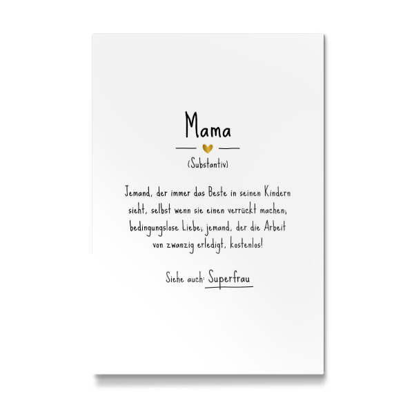 Galerie-Print "Mama | Definition (DE)" 30x20 cm artboxONE