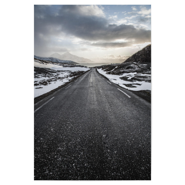 Poster "Arctic road" artboxONE - Reise - Norwegen,Straße,Road trip