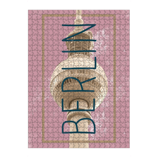 Puzzle Ravensburger "Berlin Pink" artboxONE - Städte / Berlin,Typografie,Reise,Architektur