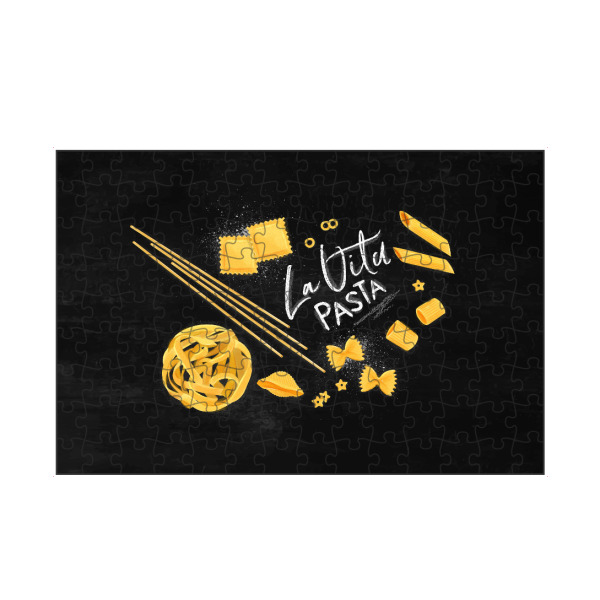 artboxONE Puzzle "La vita pasta chalk" artboxONE - Essen & Trinken