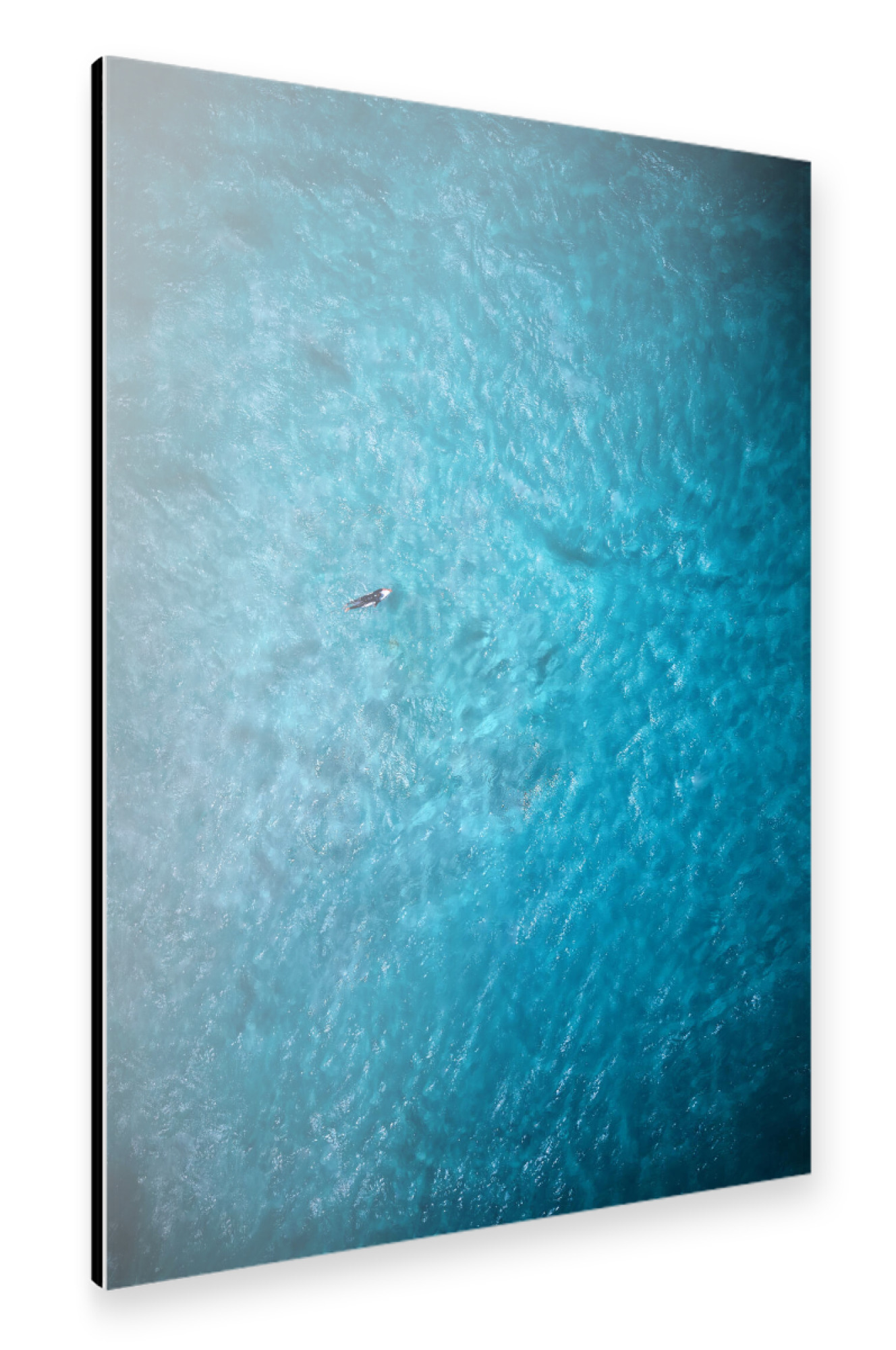 Alu-Dibond "Surf the Ocean" 30x20 cm artboxONE