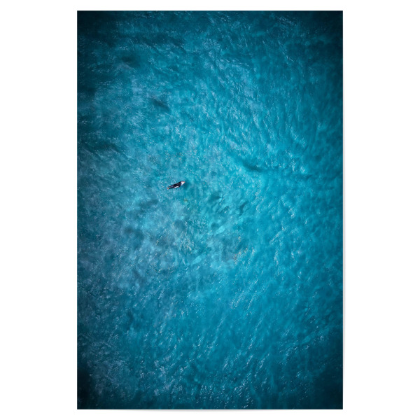 Poster "Surf the Ocean" artboxONE - Natur,Reise,Reise / Strand und Meer,Sport - Surfen,Wellenreiten,Reisen,Meer,Power,Ozean,Wasser,Blau