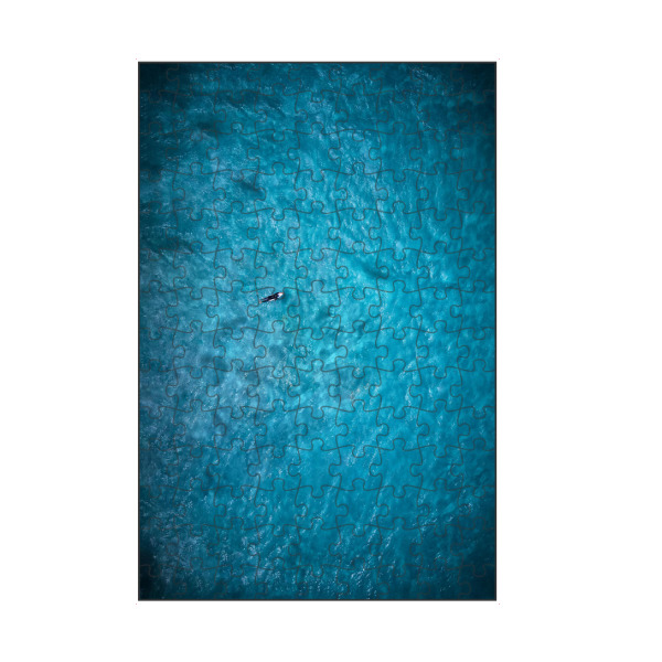 artboxONE Puzzle "Surf the Ocean" artboxONE - Natur,Reise,Reise / Strand und Meer,Sport - Surfen,Wellenreiten,Reisen,Meer,Power,Ozean,Wasser,Blau