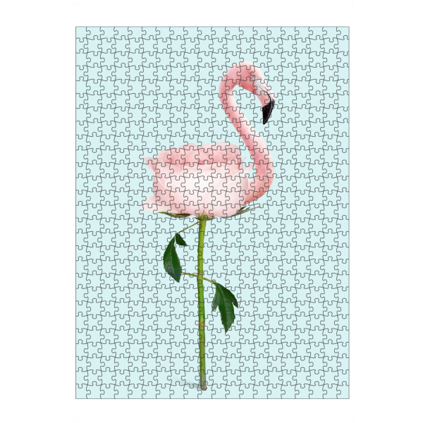 artboxONE Puzzle "FLAMINGO FLOWER" artboxONE - Tiere,Abstrakt,Liebe,Streetart