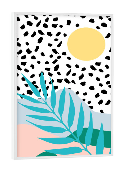 Poster mit weißem Rahmen "Wild things" artboxONE - Natur,Abstrakt,Geometrie