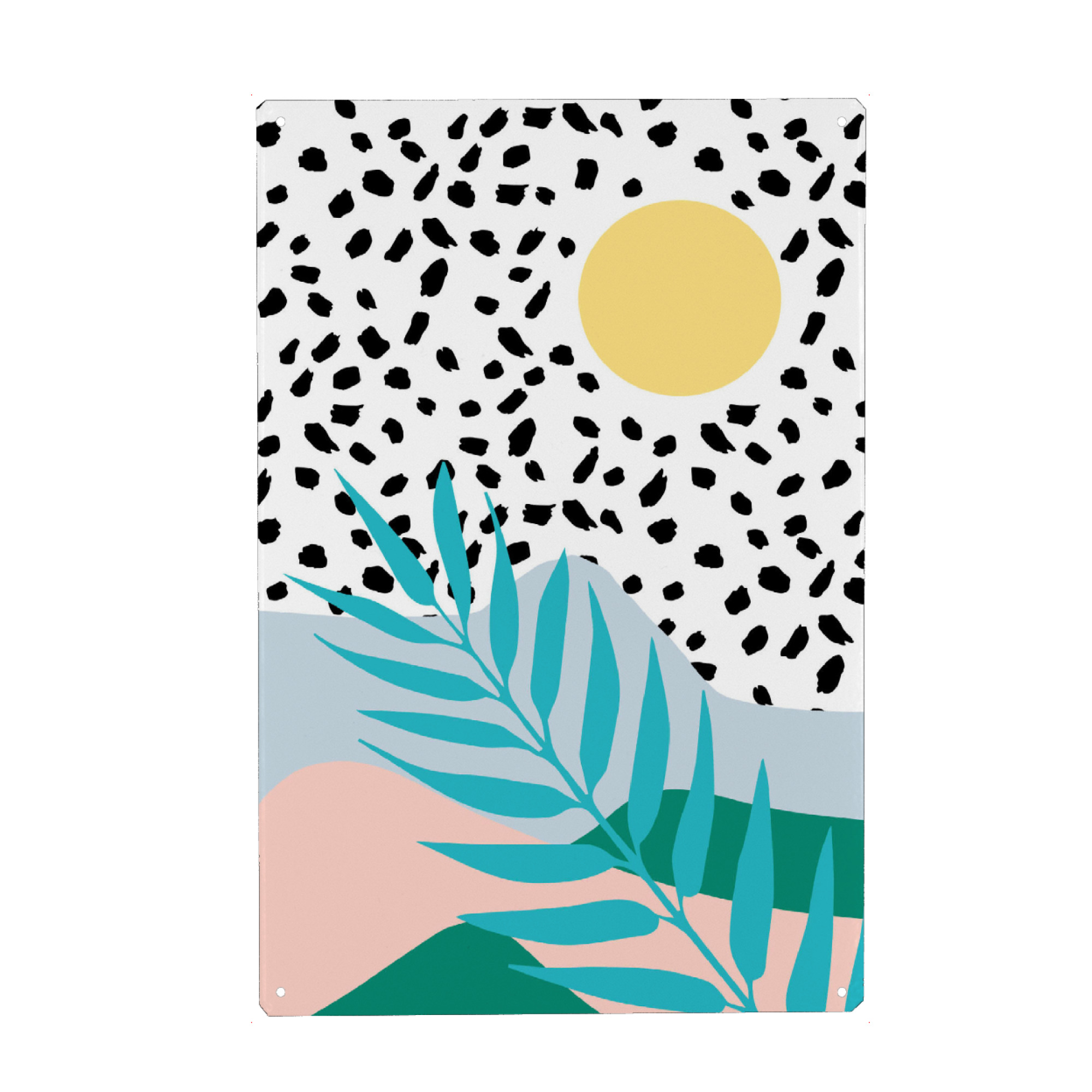 Metall Poster "Wild things" artboxONE - Natur,Abstrakt,Geometrie