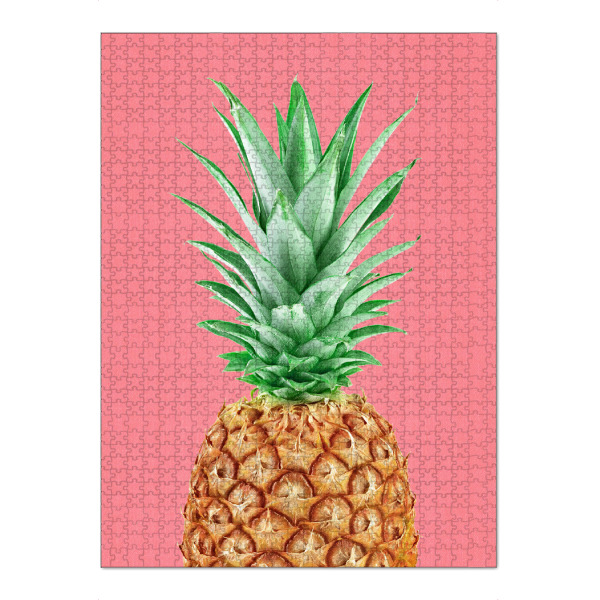 Puzzle Ravensburger "Pineapple in Pink" artboxONE - Natur,Für Kinder,Für Mama,Für Papa,Essen & Trinken / Obst & Gemüse