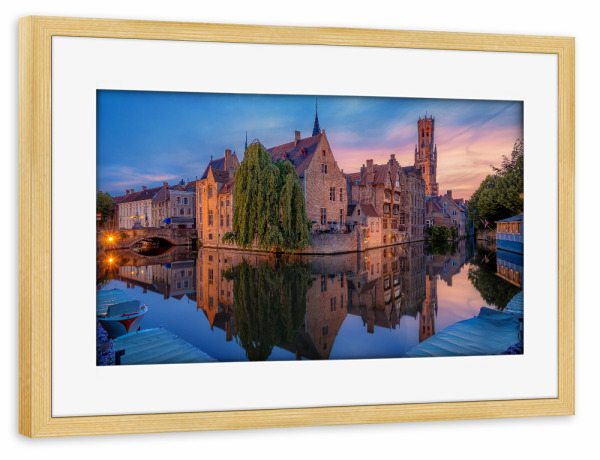 Poster mit Rahmen kiefer "Rozenhoedkaai" artboxONE - Städte,Reise,Architektur