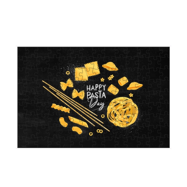 artboxONE Puzzle "Happy pasta day chalk" artboxONE - Essen & Trinken