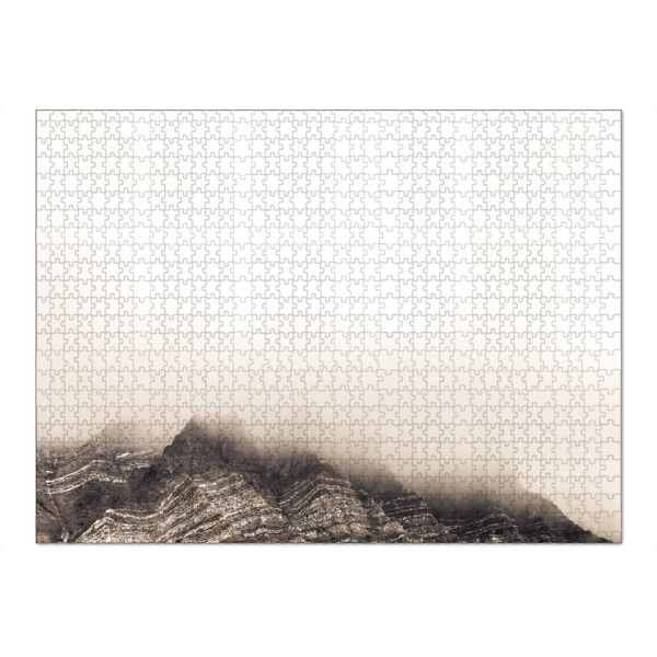 Puzzle Ravensburger "Into the clouds" artboxONE - Natur - Spitzbergen,Berge,Berge im nebel,Mountains,Nature - Bild spitzbergen