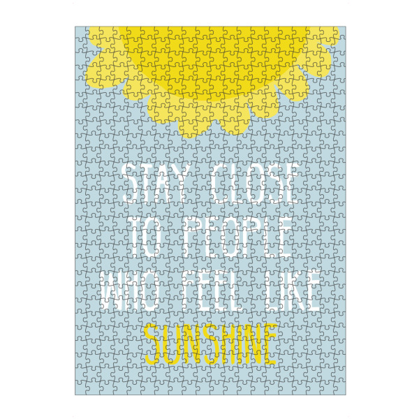 artboxONE Puzzle "Stay close to people" artboxONE - Typografie,Menschen,Liebe,Festivals