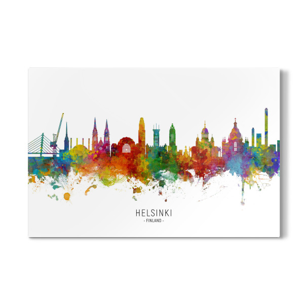 Galerie-Print "Helsinki Finland Skyline txt" 30x20 cm artboxONE