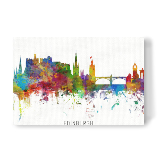 Edinburgh Scotland Skyline txt