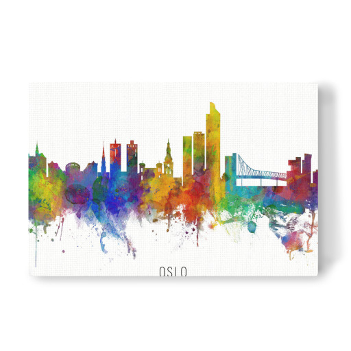 Oslo Norway Skyline txt