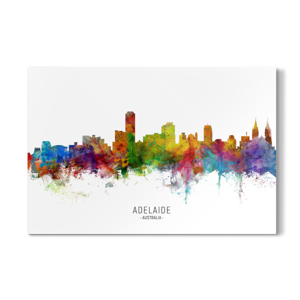 Galerie-Print "Adelaide Australia Skyline txt" 30x20 cm artboxONE
