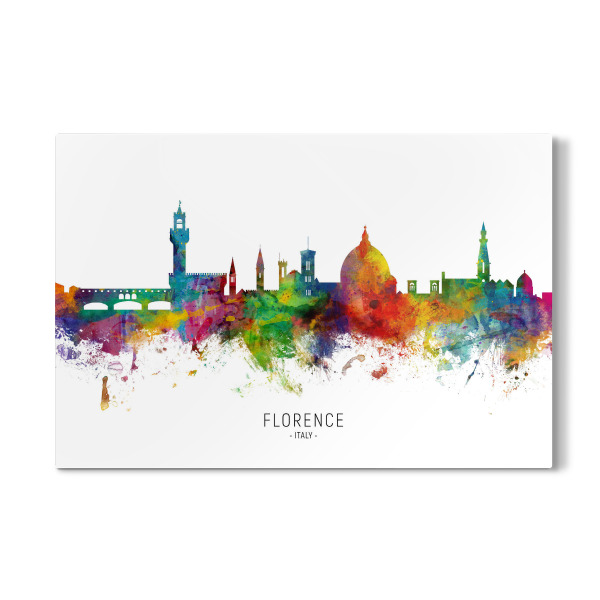 Galerie-Print "Florence Italy Skyline txt" 30x20 cm artboxONE