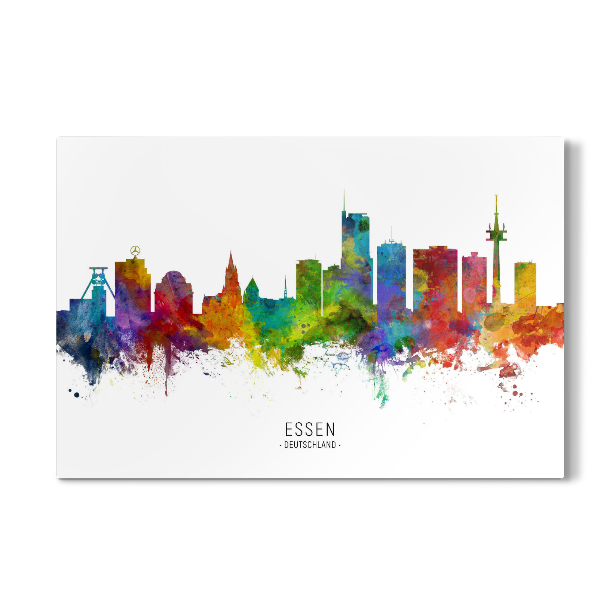 Galerie-Print "Essen Germany Skyline txt" 30x20 cm artboxONE