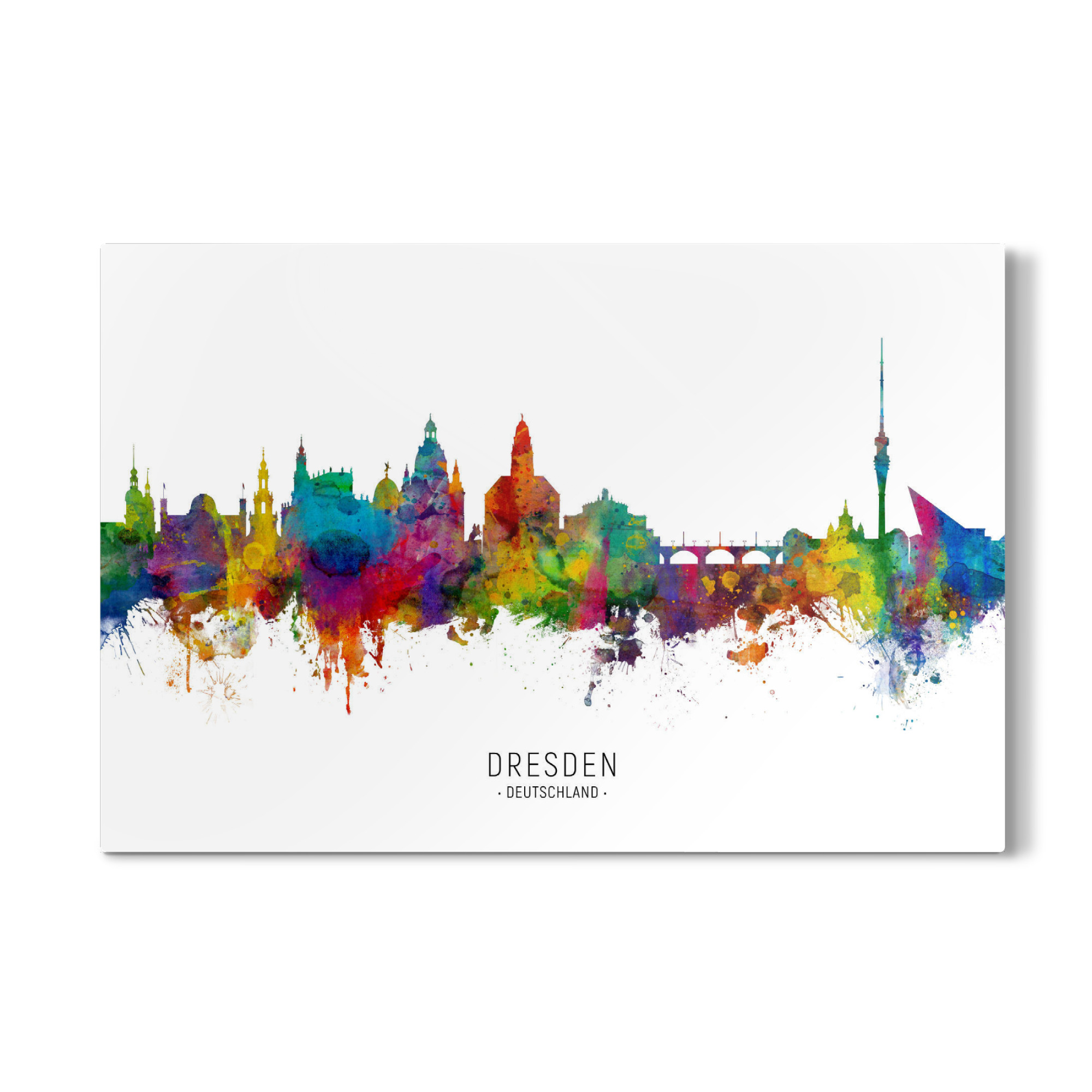 Galerie-Print "Dresden Germany Skyline txt" 30x20 cm artboxONE