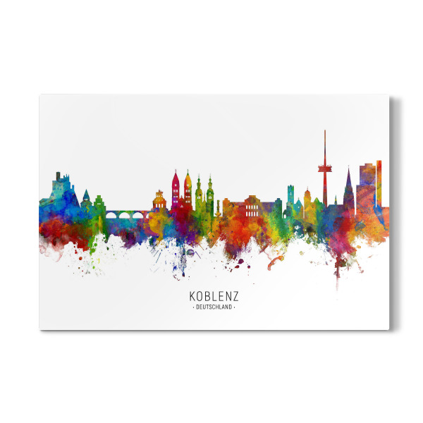Galerie-Print "Koblenz Germany Skyline txt" 30x20 cm artboxONE