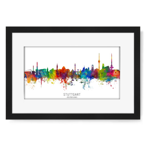 Stuttgart Germany Skyline txt