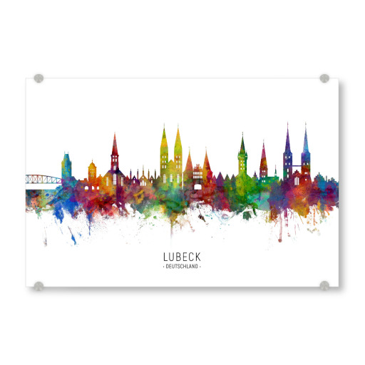 Lubeck Germany Skyline txt