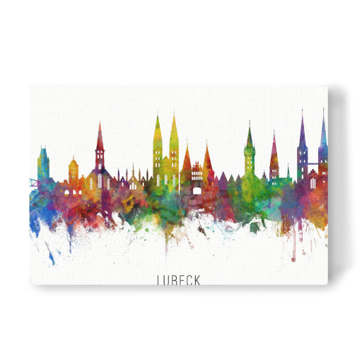 Lubeck Germany Skyline txt