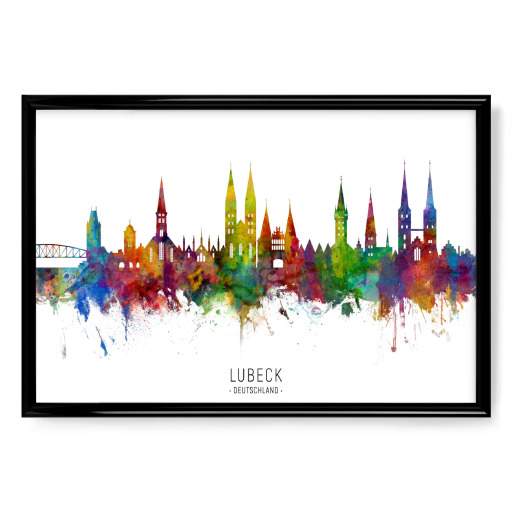 Lubeck Germany Skyline txt