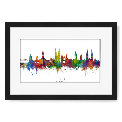 Lubeck Germany Skyline txt