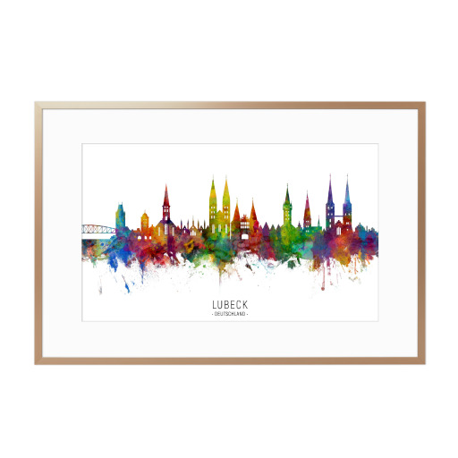 Lubeck Germany Skyline txt