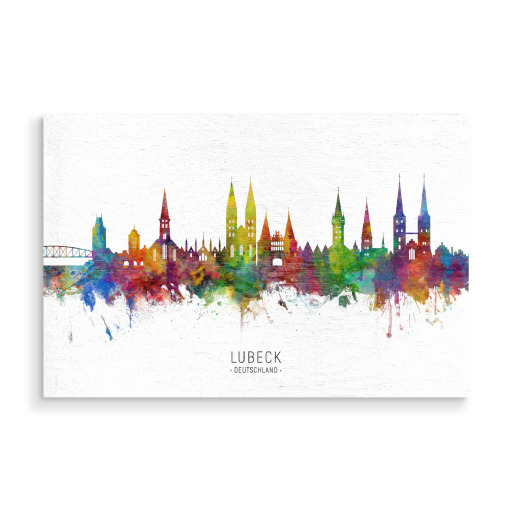 Lubeck Germany Skyline txt
