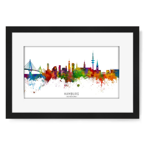 Hamburg Germany Skyline txt