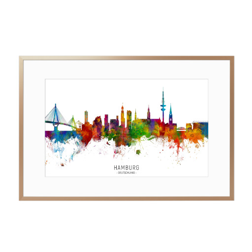 Hamburg Germany Skyline txt