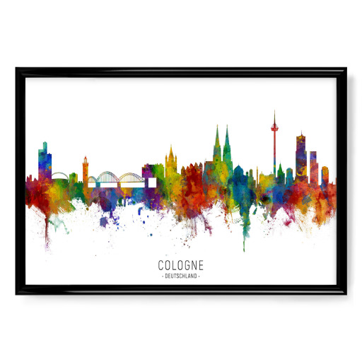 Cologne Germany Skyline txt