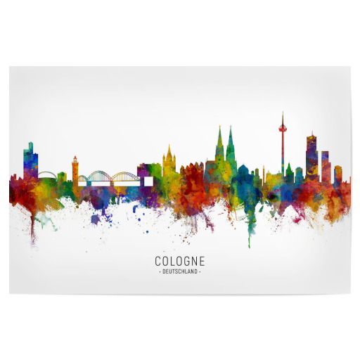 Cologne Germany Skyline txt