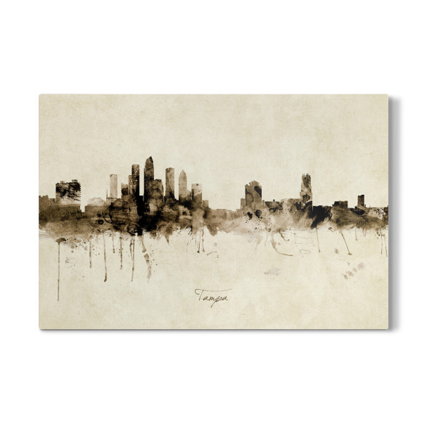 Galerie-Print "Tampa Florida Skyline Sepia" 30x20 cm artboxONE