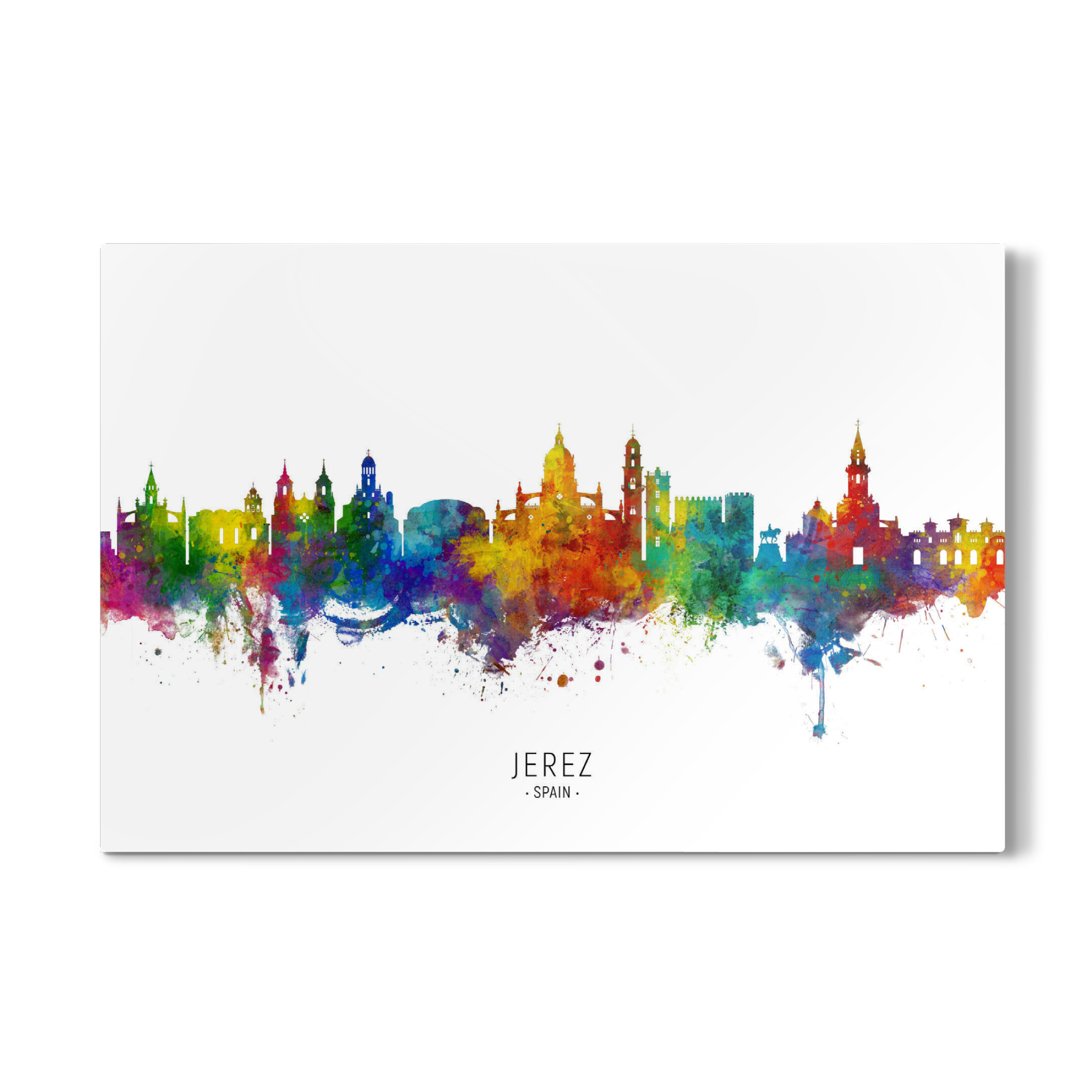Galerie-Print "Jerez Spain Skyline txt" 75x50 cm artboxONE