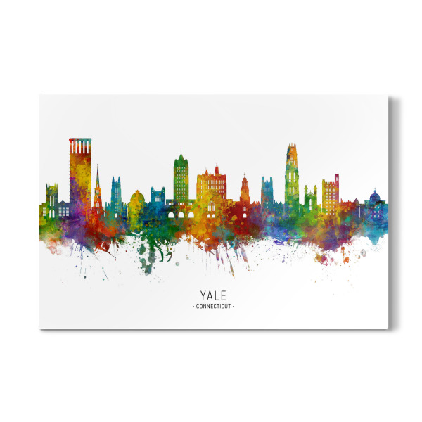 Galerie-Print "Yale Connecticut Skyline txt" 30x20 cm artboxONE