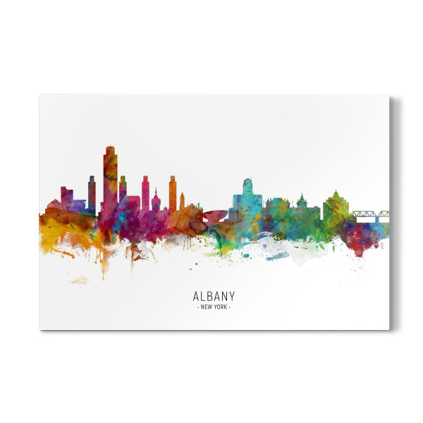 Galerie-Print "Albany New York Skyline txt" 30x20 cm artboxONE