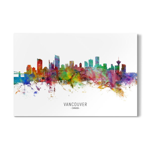 Galerie-Print "Vancouver Canada Skyline txt" 30x20 cm artboxONE