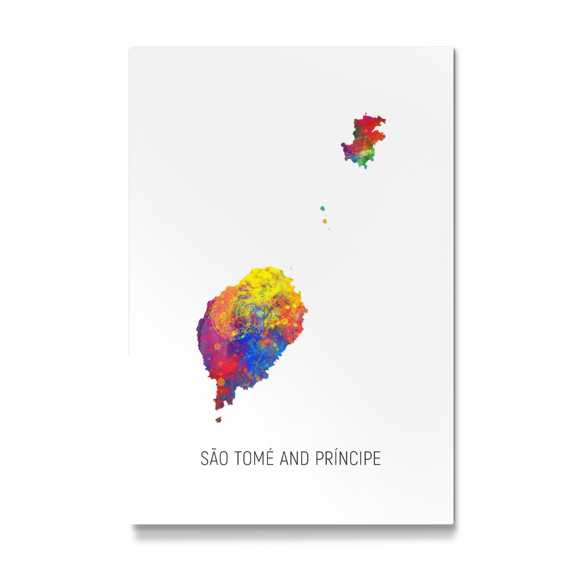 Galerie-Print "São Tomé and Príncipe Map" 75x50 cm artboxONE