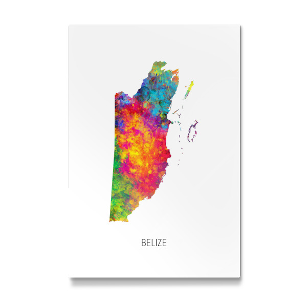 Galerie-Print "Belize Watercolor Map" 30x20 cm artboxONE