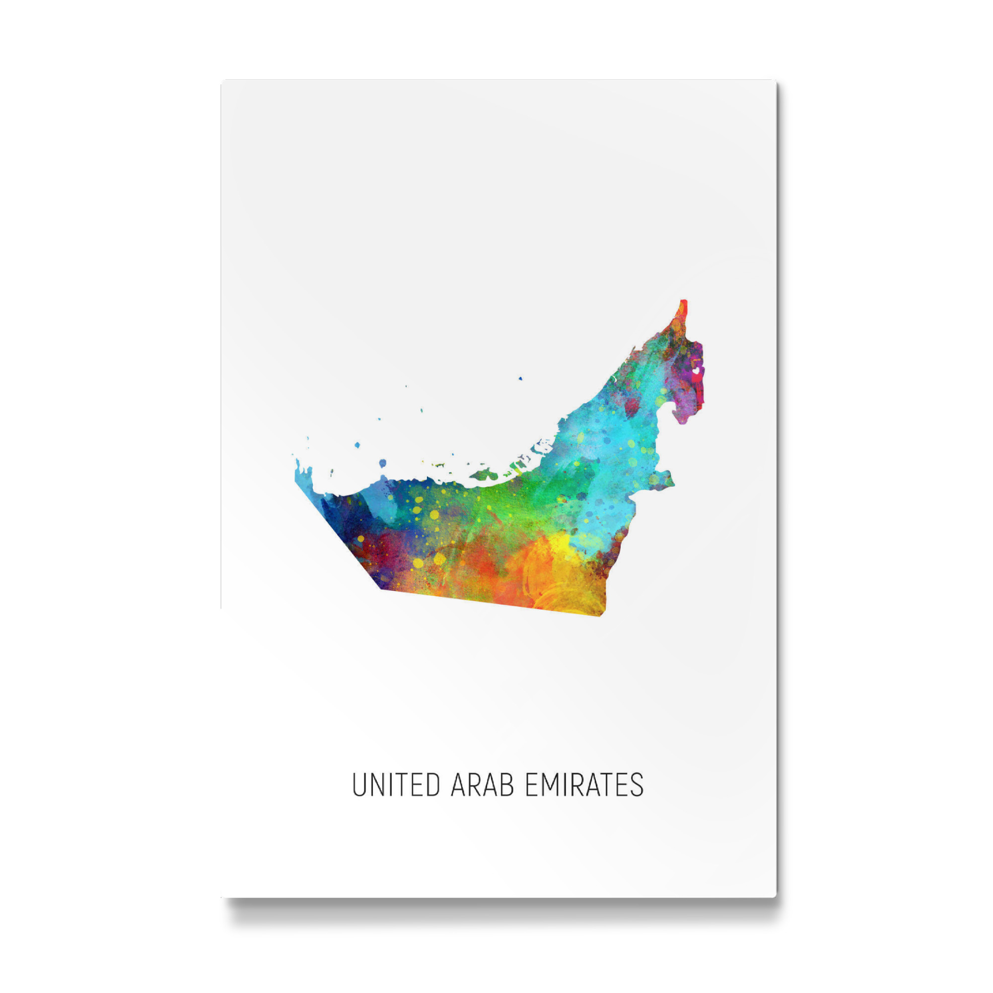 Galerie-Print "United Arab Emirates Map" 75x50 cm artboxONE