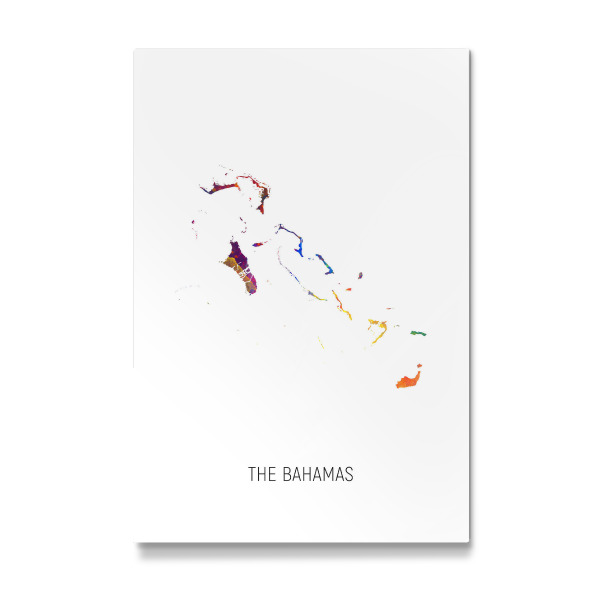 Galerie-Print "The Bahamas Watercolor Map" 30x20 cm artboxONE