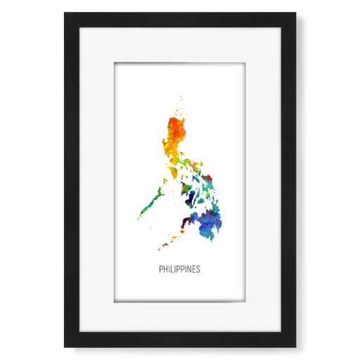 Philippines Watercolor Map