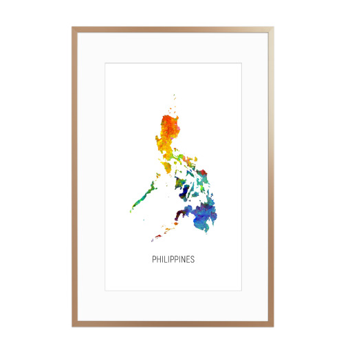 Philippines Watercolor Map