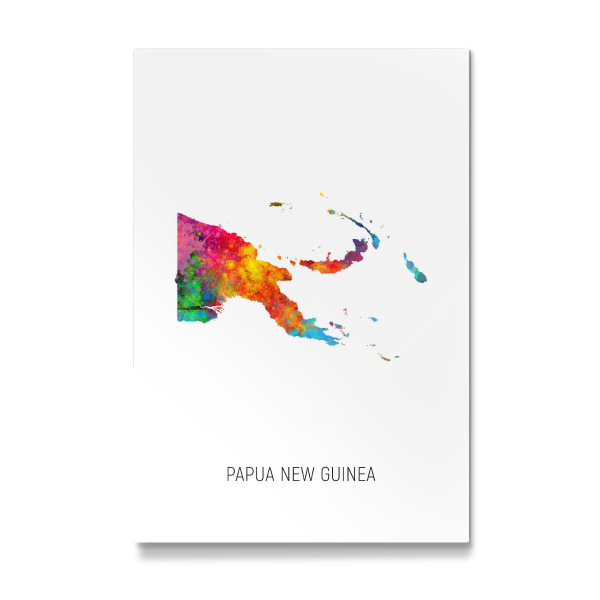 Galerie-Print "Papua New Guinea Watercolor Map" 30x20 cm artboxONE