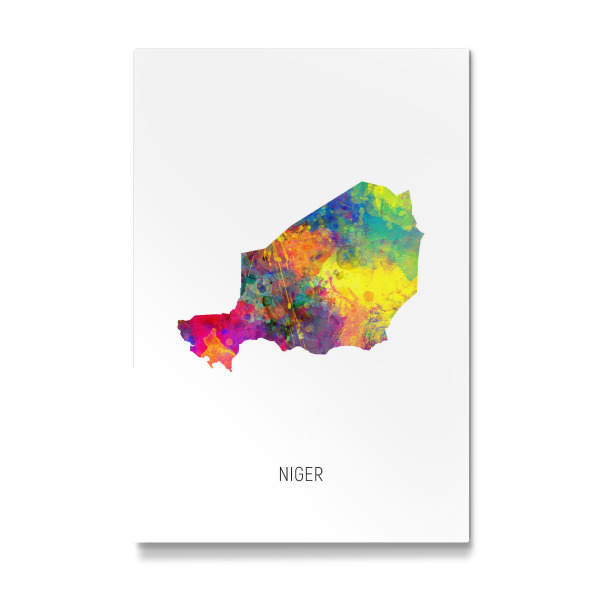 Galerie-Print "Niger Watercolor Map" 30x20 cm artboxONE