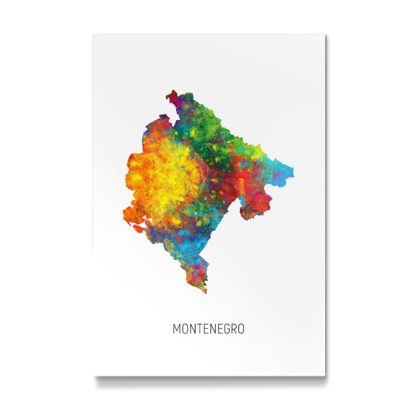 Galerie-Print "Montenegro Watercolor Map" 30x20 cm artboxONE