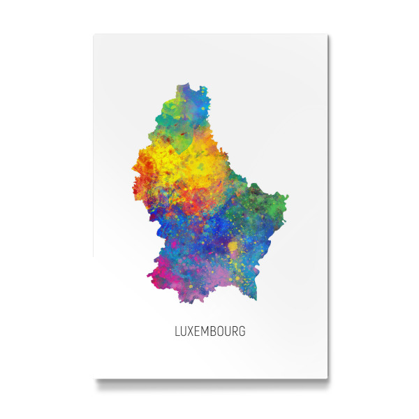 Galerie-Print "Luxembourg Watercolor Map" 30x20 cm artboxONE